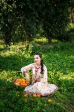 Eymen – Embroidered Cotton Silk 3-Piece Pakistani Dress for Girls | Triple - Image 6