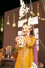 Areeb – Embroidered Cotton Lawn 3-Piece Pakistani Dress for Girls | Triple - Image 4