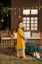 Areeb – Embroidered Cotton Lawn 3-Piece Pakistani Dress for Girls | Triple - Image 7