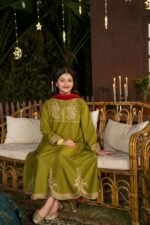 Kainat – Embroidered Cotton Lawn 3-Piece Pakistani Dress for Girls | Triple - Image 5