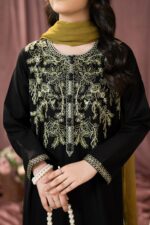 Mahrosh – Embroidered Cotton Lawn 3-Piece Pakistani Dress for Girls | Triple