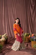 Afshan – Embroidered Cotton Lawn 3-Piece Pakistani Dress for Girls | Triple - Image 5