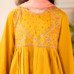 Aarij – Embroidered Cotton Lawn 3-Piece Pakistani Dress for Girls | Triple