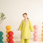 Sabika – Embroidered Cotton Lawn 3-Piece Pakistani Dress for Girls | Triple