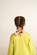 Sabika – Embroidered Cotton Lawn 3-Piece Pakistani Dress for Girls | Triple - Image 3