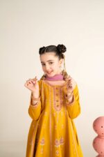 Aayat – Embroidered Cotton Lawn 3-Piece Pakistani Dress for Girls | Triple - Image 5