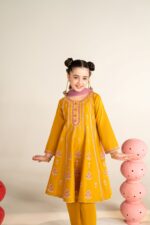 Aayat – Embroidered Cotton Lawn 3-Piece Pakistani Dress for Girls | Triple