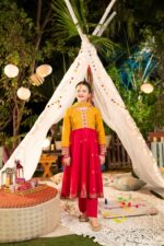 Sonam – Embroidered Cotton Lawn 3-Piece Pakistani Dress for Girls | Triple - Image 2