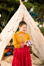 Sonam – Embroidered Cotton Lawn 3-Piece Pakistani Dress for Girls | Triple - Image 5