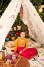 Sonam – Embroidered Cotton Lawn 3-Piece Pakistani Dress for Girls | Triple - Image 7