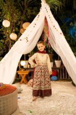 Mishri – Embroidered Cotton Lawn 3-Piece Pakistani Dress for Girls | Triple