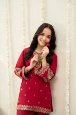 Gull – Screen Printed Cotton Silk 3-Piece Pakistani Gharara Dress for Girls | Triple - Image 6