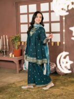 Khushi – Embroidered Cotton Silk 3-Piece Pakistani Dress for Girls | Triple - Image 2