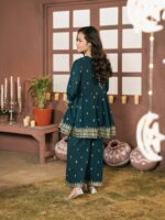 Khushi – Embroidered Cotton Silk 3-Piece Pakistani Dress for Girls | Triple - Image 3