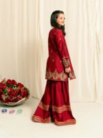 Ruby – Screen Printed Cotton Silk 2-Piece Pakistani Dress for Girls | Triple - Image 5