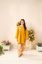 Aarij – Embroidered Cotton Lawn 3-Piece Pakistani Dress for Girls | Triple - Image 6