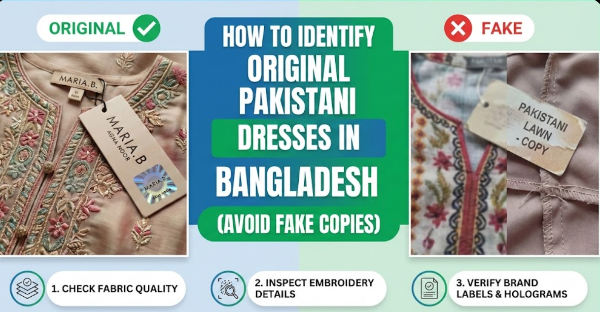 How to Identify Original Pakistani Dresses in Bangladesh (Avoid Fake Copies)